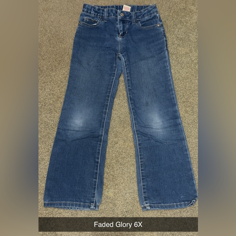 Girls 6x Faded Glory Jeans
